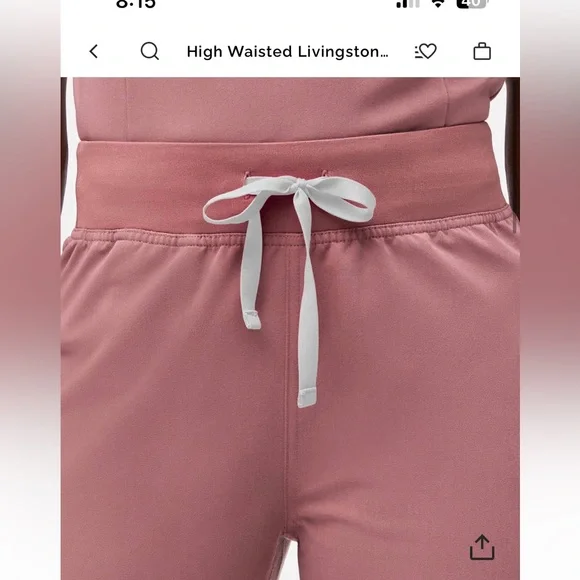 FIGS Livingston High Waisted Scrub Pants - Picture 4 of 9